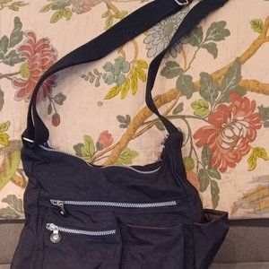 Black MHCNLL crossbody nylon bag with RFID